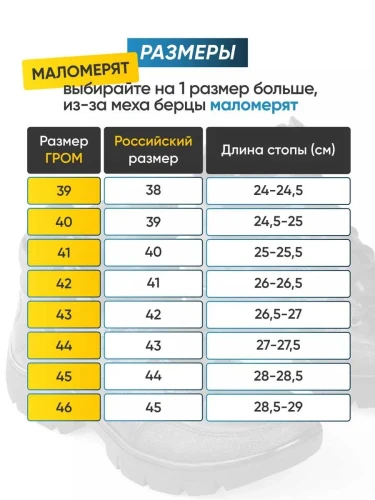 Берцы Гром тактические зимние с мехом без молнии, размер 41