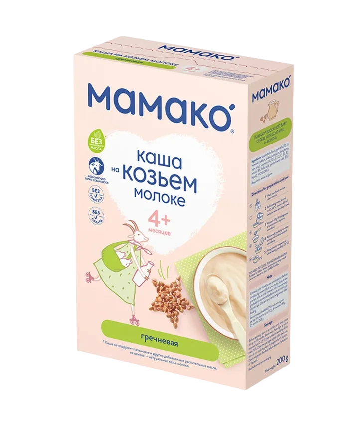 Каша МАМАКО Гречневая на козьем молоке с 4 мес