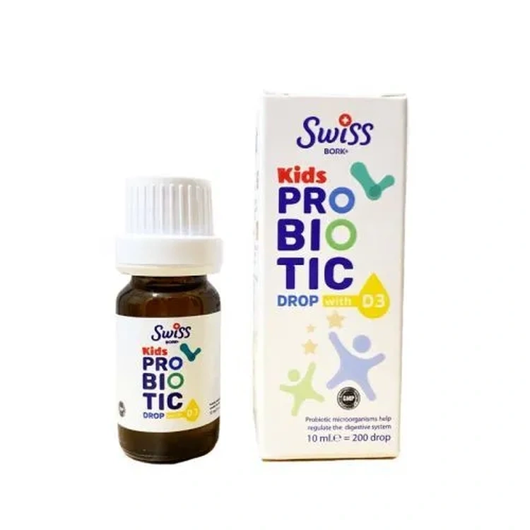 SwissBork Probiotic Kids / СвиссБорк пробиотик для детей с D3 в каплях