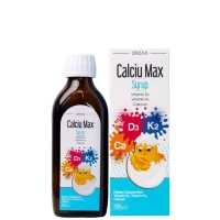 ORZAX Calciu Max 150ml / Орзакс Кальций+Витамин Д3+Витамин К2 / Комплекс для роста