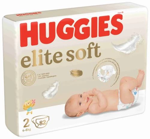 Подгузники Huggies elite soft размер 2 (84шт)