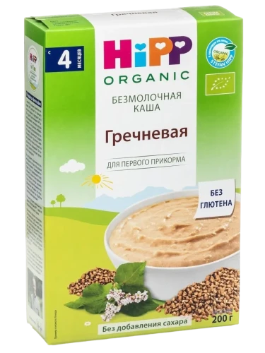 Каша Hipp гречневая, безмолочная, с 4 месяцев, 200г