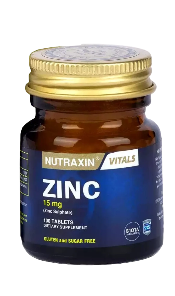 Nutraxin Zinc 15mg 100 таблеток