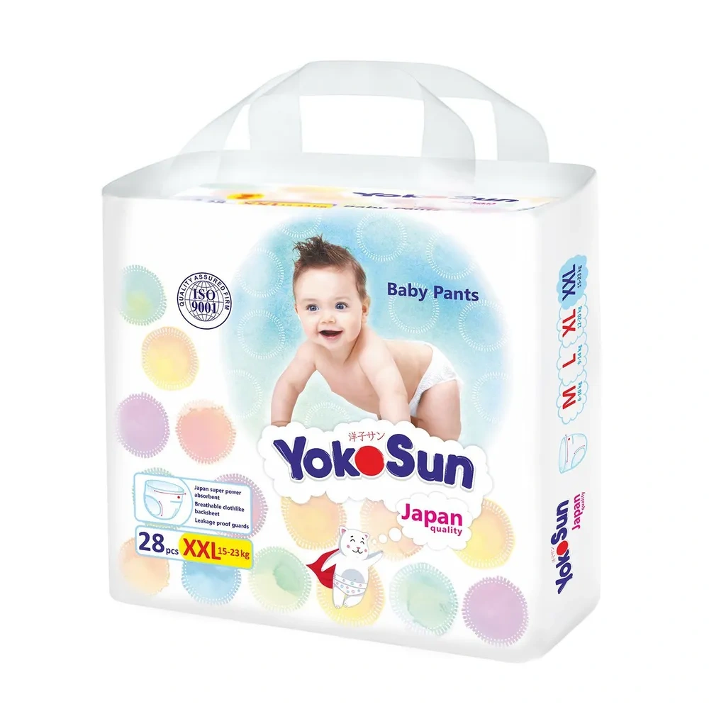 Yokosun подгузники-трусики XXL (15-23кг) 28 штук в упаковке