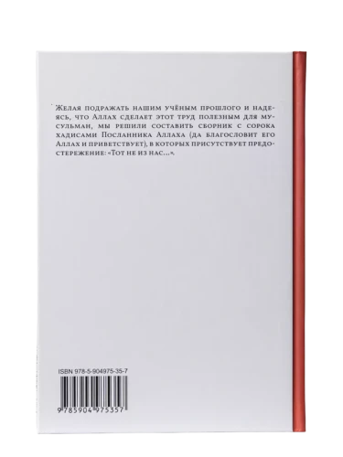 Книга "Сорок хадисов о предостережениях Пророка". Абу Али аль-Ашари. Даруль-Фикр