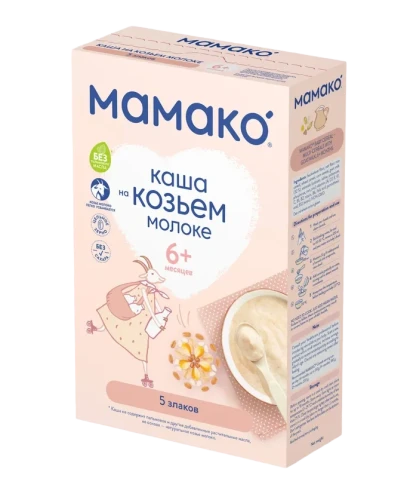 Каша МАМАКО 5 злаков детская на козьем молоке