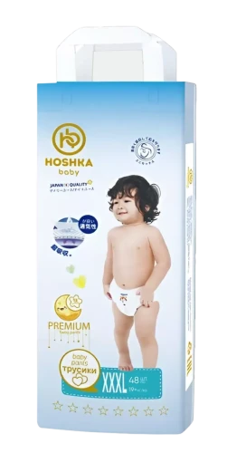 Hoshka baby подгузники-трусики XXXL (19+кг) 48штук в упаковке