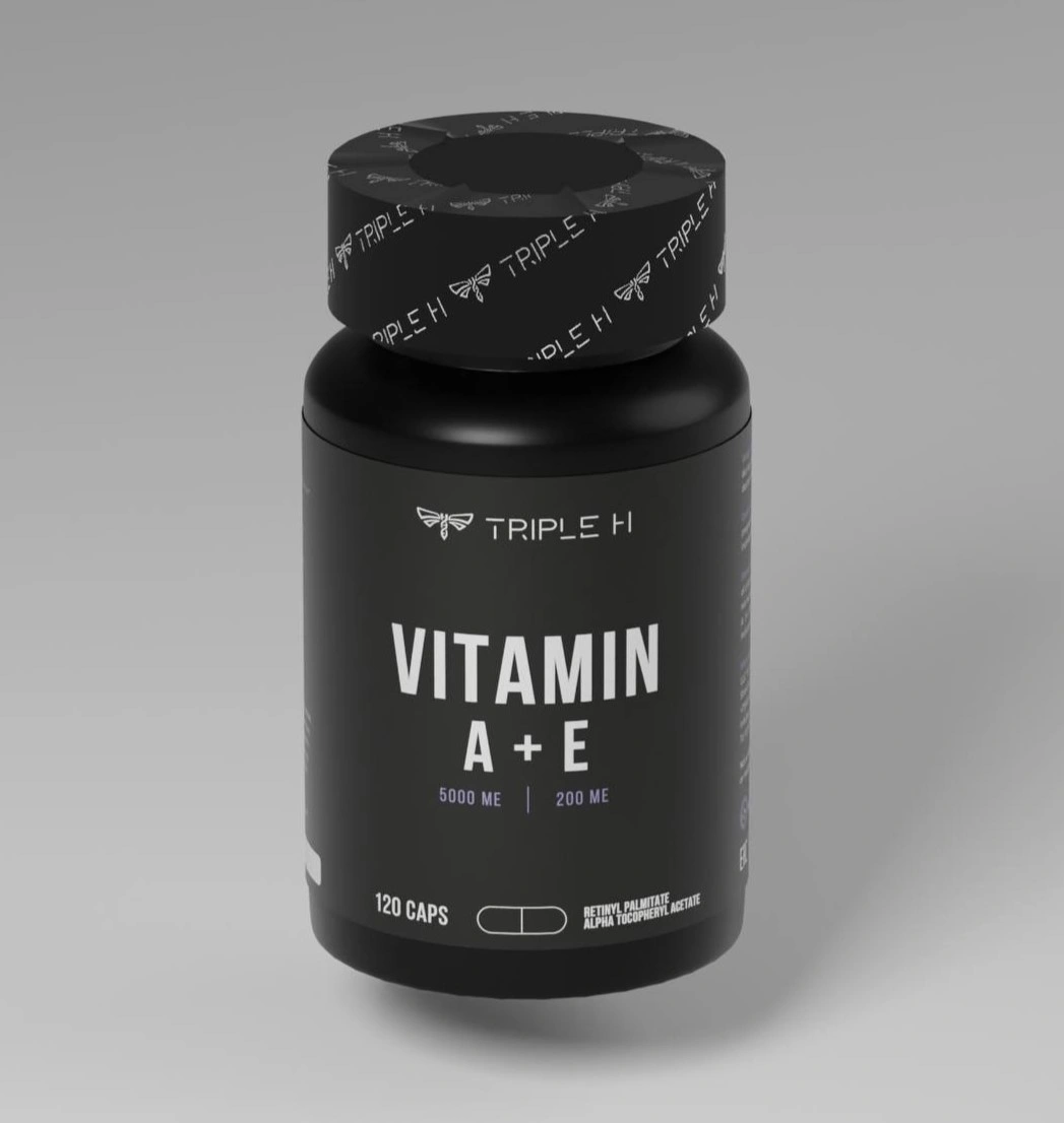 TRIPLE H Vitamin А 5000 МЕ + Е 200 МЕ, 120 капсул