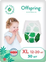 Фотография товара Подгузники-трусики Offspring размер XL (12-20 кг) 30шт в упаковке (расцветка Тропики)