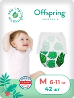 Фотография товара Подгузники-трусики Offspring размер M (6-11 кг) 42шт в упаковке (расцветка Тропики)