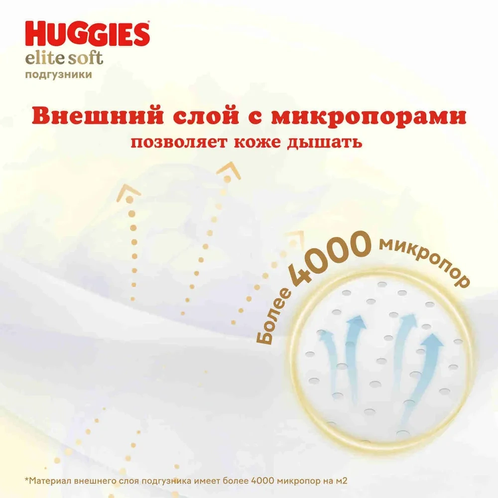 Huggies elite soft подгузники 4 (8-14 кг) 54 штуки в упаковке