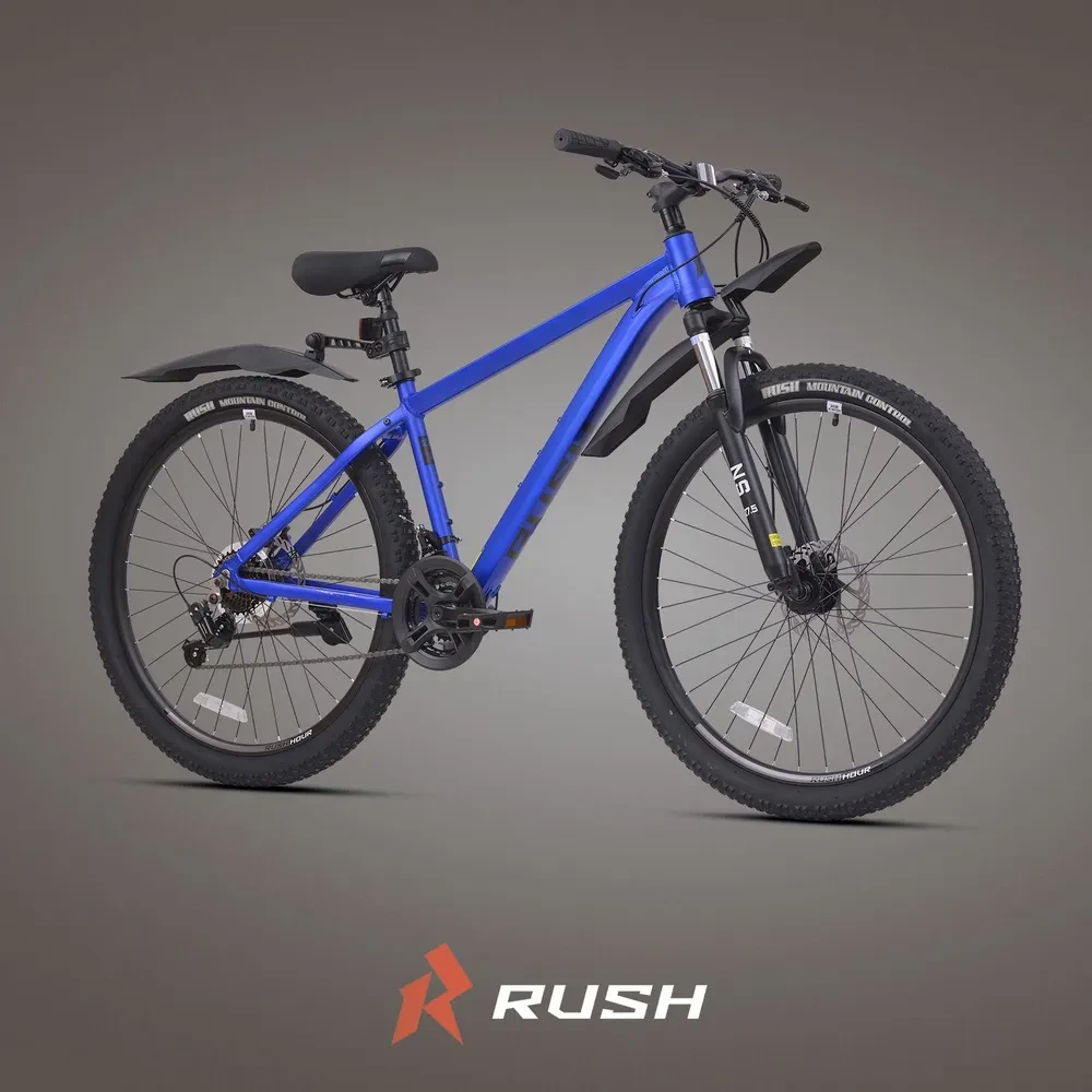 Велосипед 27,5" RUSH HOUR XS 725 DISC AL 16" синий