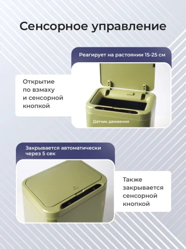Мусорное ведро сенсорное 25л