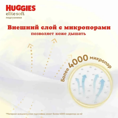 Huggies elite soft подгузники 5 (12-22 кг) 42 штуки в упаковке