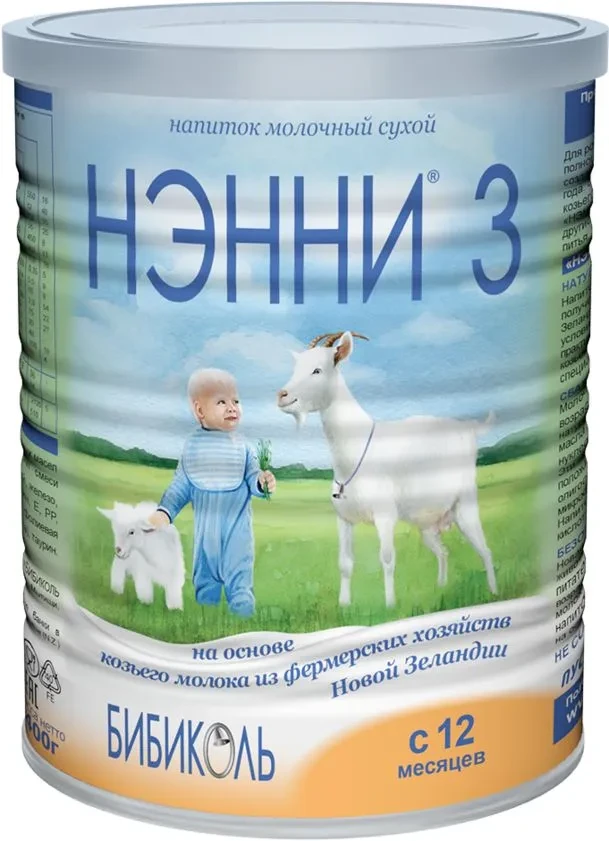 Смесь НЭННИ 3, на козьем молоке 400г