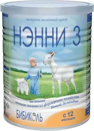 Смесь НЭННИ 3, на козьем молоке 400г
