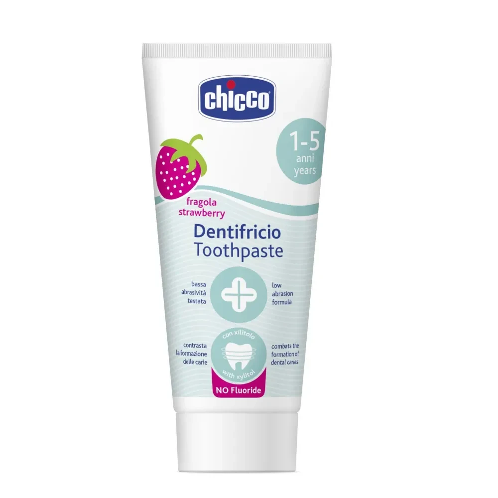 Зубная паста Chicco детская со вкусом клубники с 12мес, 50мл