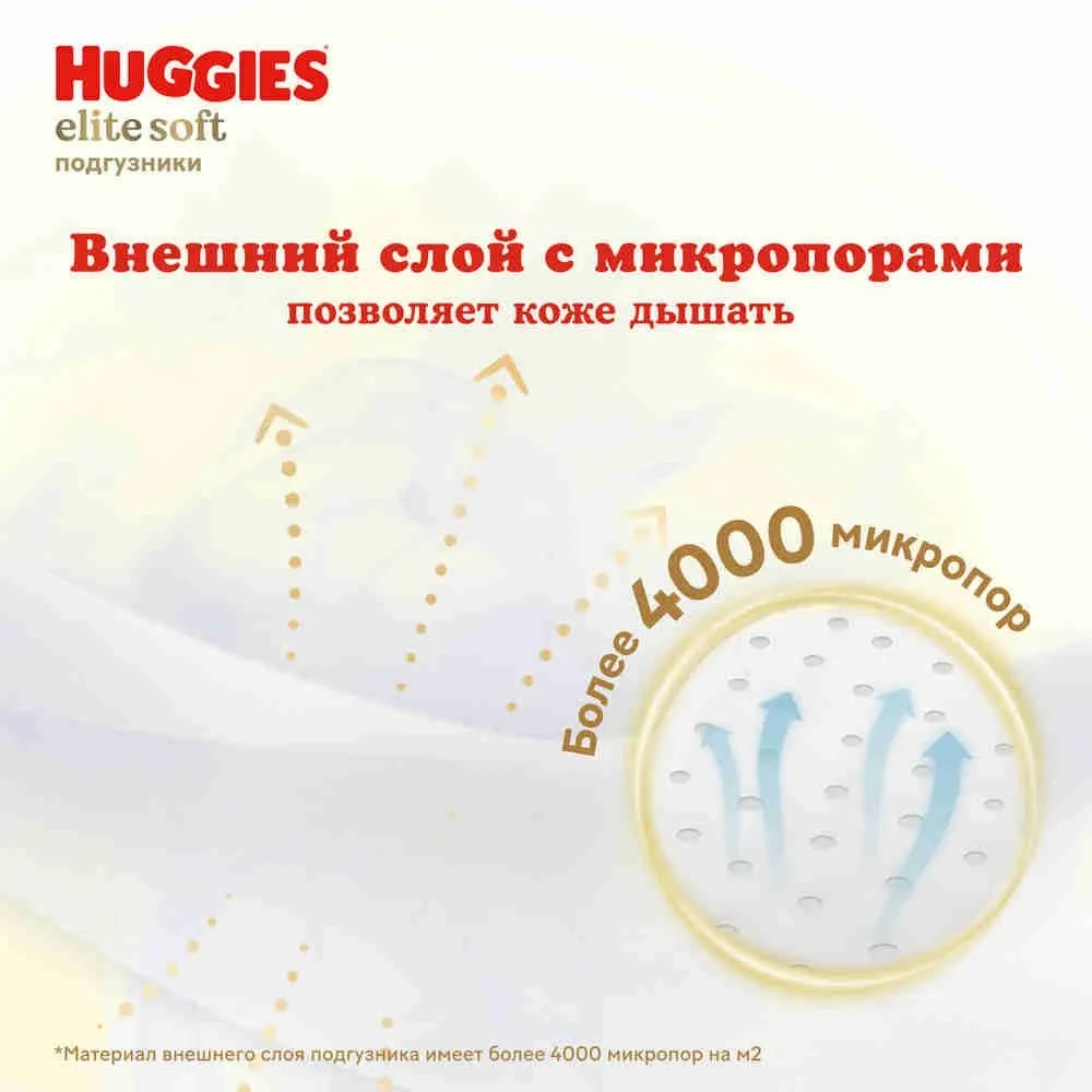 Huggies elite soft подгузники 3 (5-9 кг) 72 штуки в упаковке