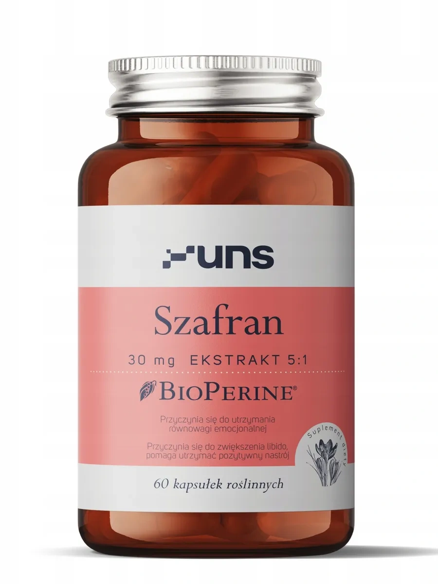 UNS Saffron (30 mg) + BioPerine 60 капсул