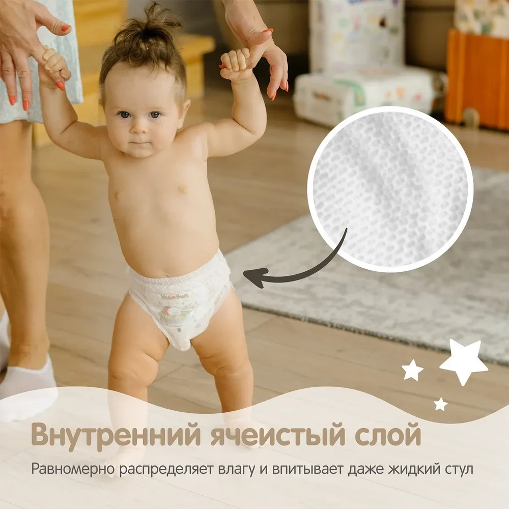 Подгузники-трусики YokoSun Premium размер XXL (15-23 кг) 28шт в упаковке