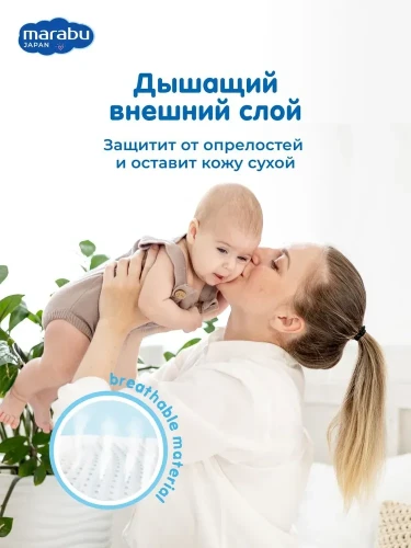 Подгузники Marabu Japan NB (2-5 кг) 18шт в упаковке