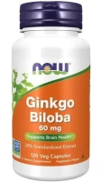 Фотография товара Нау Гинкго Плюс, NOW GINKGO BILOBA, 60 мг, 60 капс.