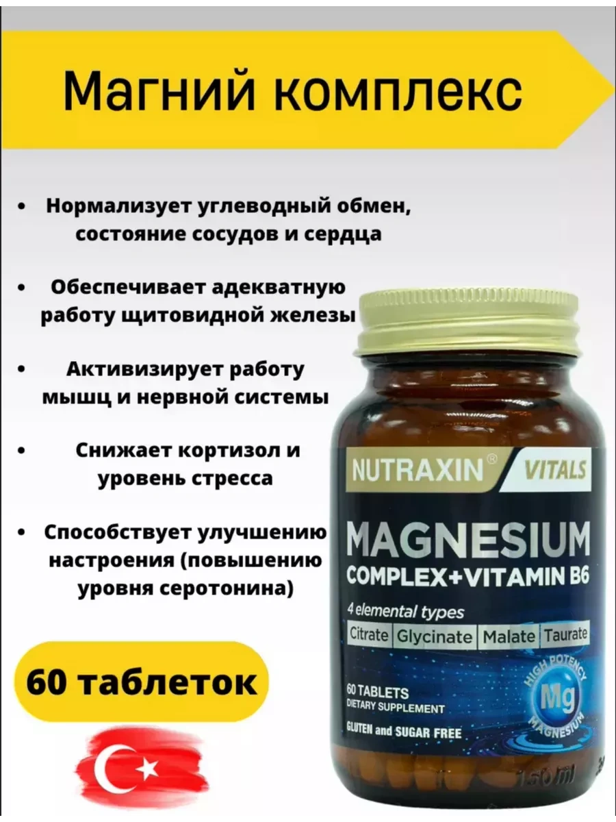 Nutraxin Complex + Vitamin B6, 60 таблеток